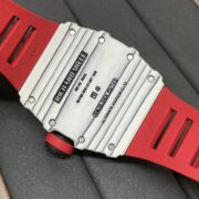 Richard Mille RM 35-01 Replica Rafael Nadal White Carbon Case Red Strap Watch | Swiss Movement, Skeleton Dial - Image 9