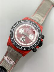 Rolex Daytona Edition Watch in Red Dial Red Carbon Casing (1:1 Super Clone) - Image 3