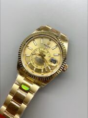 Rolex Sky-Dweller REF# 336935 Gold Dial Watch in Yellow Gold 904L Steel Case (1:1Super Clone) - Image 2