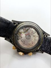 Rolex Daytona DiW Carbon Edition Rainbow Bezel – Forged Carbon Casing Beige Strap(1:1Super Clone ) - Image 8