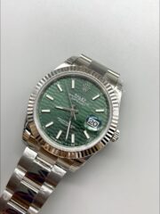 Rolex Datejust Cal.3235 Movement 904L Steel 41MM – Green Fluted Motif Dial (1:1Super Clone) - Image 3
