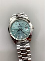 Rolex Day Date Presidential M228206-0004 904L Steel 40MM – Light Blue Dial (1:1Super Clone) - Image 2