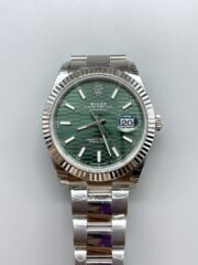 Rolex Datejust Cal.3235 Movement 904L Steel 41MM – Green Fluted Motif Dial (1:1Super Clone)