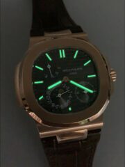 Patek Philippe Nautilus 5712/R Grey Dial Leather Strap(1:1Super Clone) - Image 11