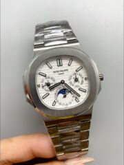 Patek Philippe Nautilus 5740 Perpetual Calendar Stainless Steel White Dial (1:1Super Clone) - Image 2