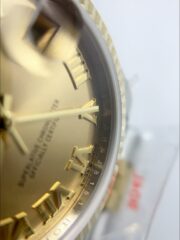 Rolex Datejust Gold with Roman Dial in 36MM (1;1Super Clone) - Image 4