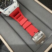 Richard Mille RM 35-01 Replica Rafael Nadal White Carbon Case Red Strap Watch | Swiss Movement, Skeleton Dial - Image 10