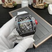 Swiss Richard Mille RM 35-02 RAFA Replica Watch White Rubber Strap Skeleton Dial - Image 5