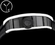 Best Swiss Replica Richard Mille RM52 Skull Tourbillon Watch with Rubber Strap - Image 3