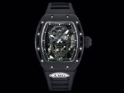 Swiss Richard Mille RM 052 Replica Watch – Skeleton Tourbillon, Skull Face, Black Rubber Strap, AAAAA Quality - Image 2
