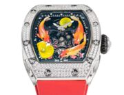 Super Clone Replica RICHARD MILLE RM S10 Koi Fish Tourbillon Watch Diamond Case Red Strap Swiss Quality - Image 4