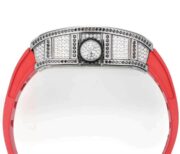 Super Clone Replica RICHARD MILLE RM S10 Koi Fish Tourbillon Watch Diamond Case Red Strap Swiss Quality - Image 5