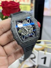 Best Richard Mille RM35-02 Carbon Fiber Skeleton Dial Swiss Replica Watch - Image 6