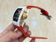 Richard Mille RM 88 Smiley Automatic Tourbillon Watch Replica, Red Rubber Strap - Image 6