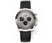 Rolex Daytona 4130 – Black Rubber Strap, Panda Dial, Ultra-Thin Case by Official Store