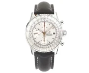 Breitling Navitimer Chronograph Silver Leather