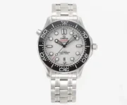 Omega Seamaster Planet Ocean 600m Co-Axial Master Chronometer 42mm Diver’s Watch – Stainless Steel with Black Ceramic Bezel, White Dial by Brand