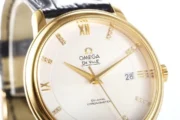 Omega De Ville Gold Watch Black Strap - Image 8