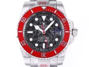 Rolex Submariner PARAKEET – Custom Black Gradient Green Dial with Red Bezel – 904L Stainless Steel by Official Store - Image 3