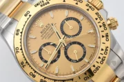 Rolex Daytona with Black Enamel Dial and Moissanite Stones - Image 3