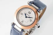 Cartier Pasha de Cartier Watch Rose Gold Blue Leather - Image 3