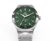 Omega Constellation 41mm Green Ceramic Watch - Image 5