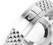 Rolex Datejust 41mm Watch – Silver with Blue Dial, Fluted Bezel Rolex - Image 9