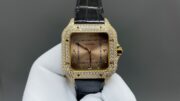 1:1 Super Clone Cartier Santos Middle East Full Diamond