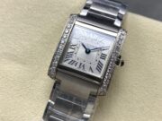1:1 Super Clone Cartier Tank W4TA0020 25.7 X 21.2mm. - Image 7