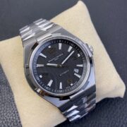 1:1 Super Clone Vacheron Constantin Overseas Steel Band Black Dial - Image 9