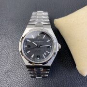 1:1 Super Clone Vacheron Constantin Overseas Steel Band Black Dial - Image 5