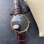 1:1 Super Clone Vacheron Constantin Heritage Series Two-Hand Mechanical Rose Gold Black Dial - Image 4
