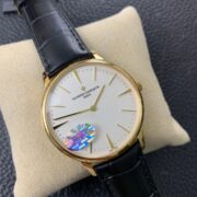1:1 Super Clone Vacheron Constantin Gold Vacheron Heritage Two-Hand Watch - Image 9