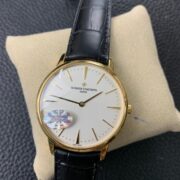 1:1 Super Clone Vacheron Constantin Gold Vacheron Heritage Two-Hand Watch - Image 3