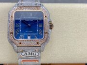 1:1 Super Clone Cartier Santos Middle East Full Diamond