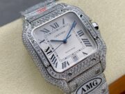 1:1 Super Clone Cartier Santos Middle East Full Diamond - Image 9