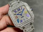 1:1 Super Clone Cartier Santos Middle East Full Diamond - Image 8
